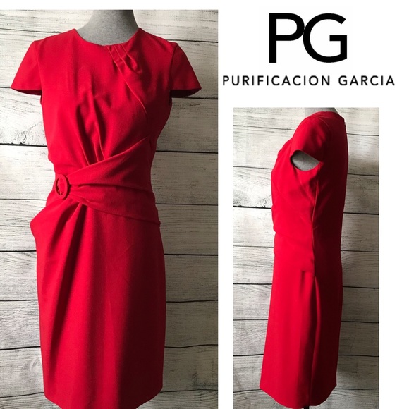 purificacion Garcia Dresses & Skirts - Purificacion Garcia CasualDress Sheath: Red Solid